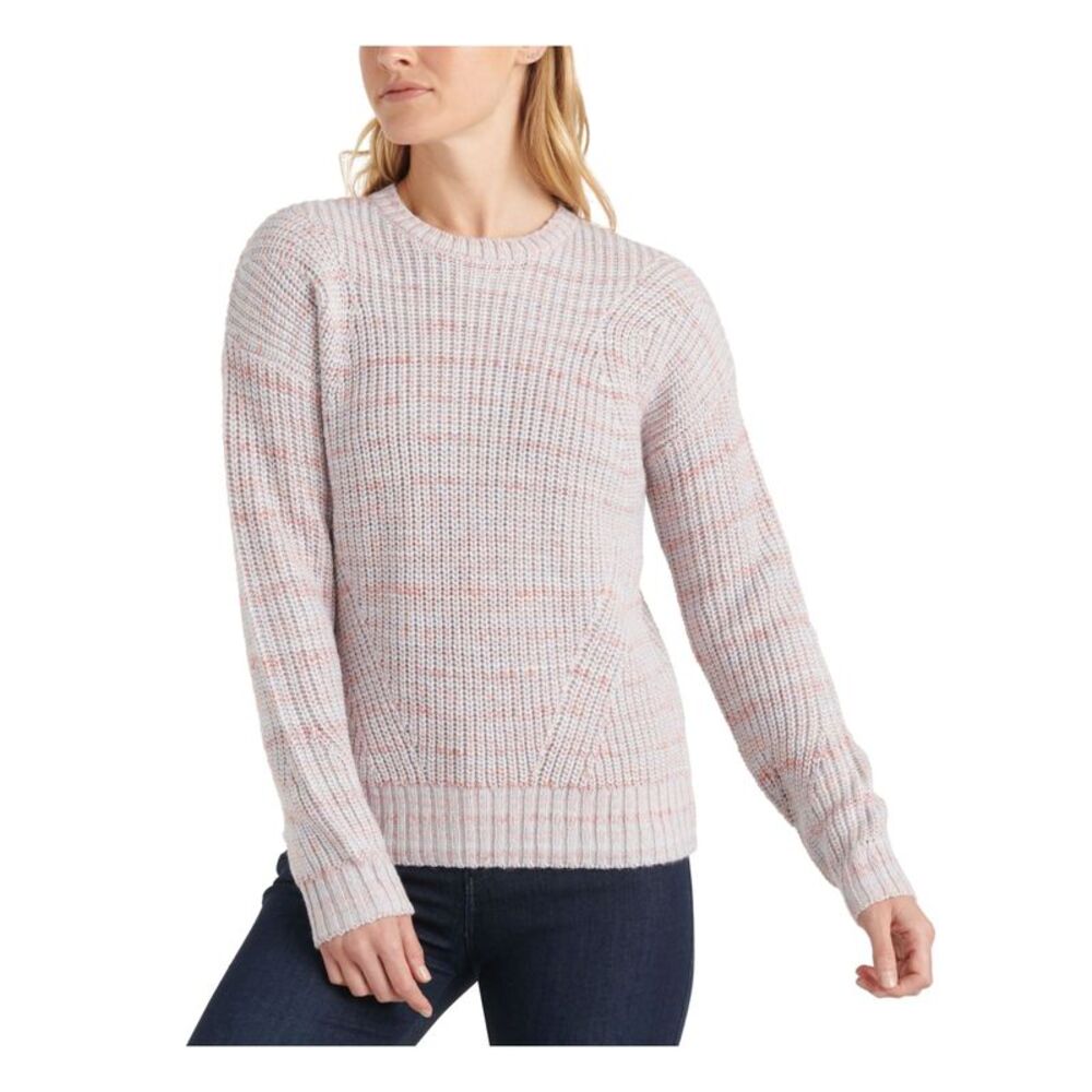 LUCKY BRAND Womens Long Sleeve Crew Neck Blouse